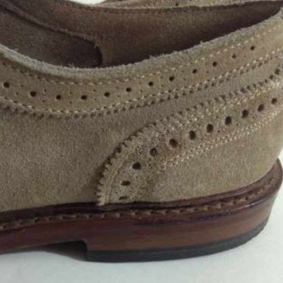 Allen Edmonds Neumok Tan Suede Wingtip 12B - Picture 5 of 8